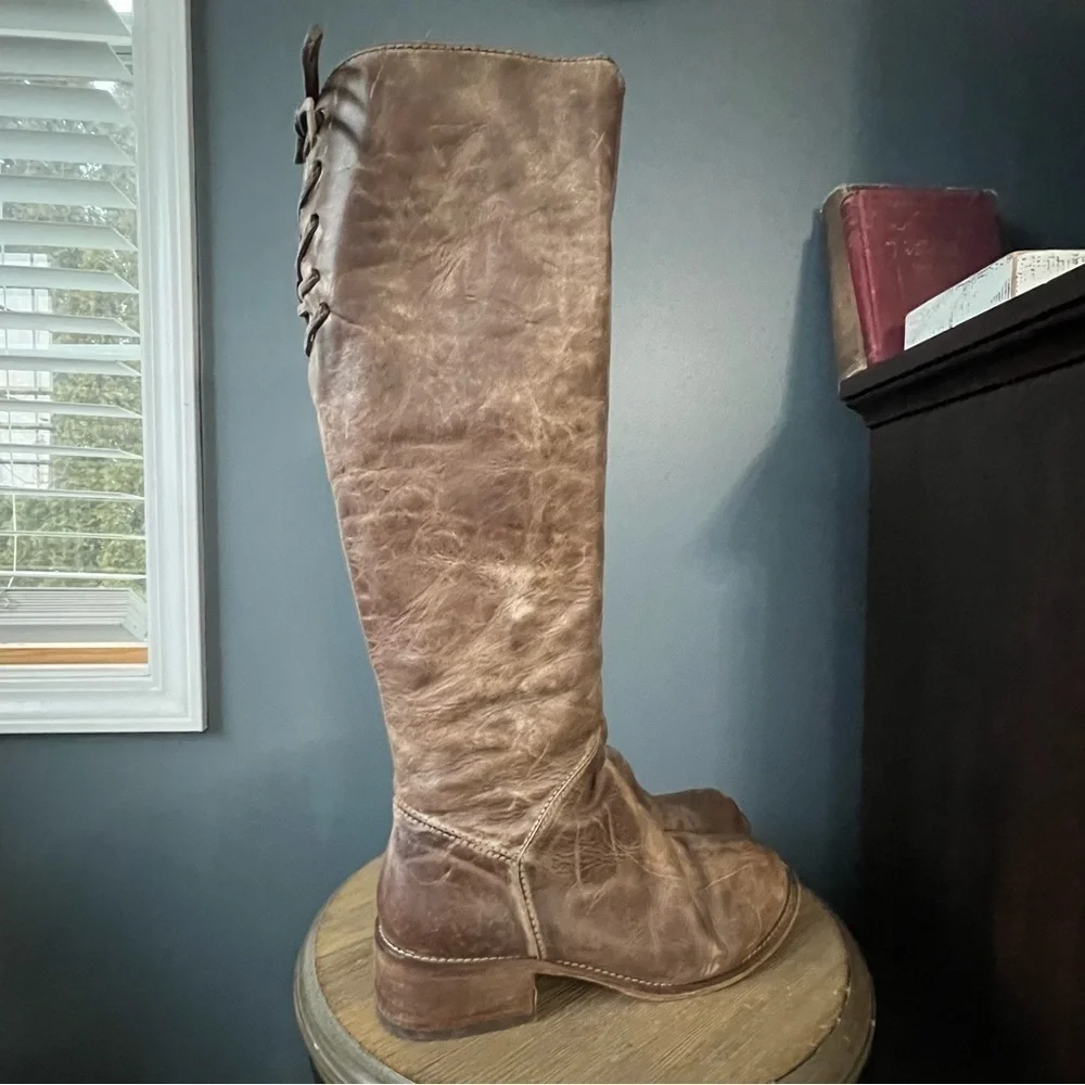 Corral Distressed Leather Riding Boots